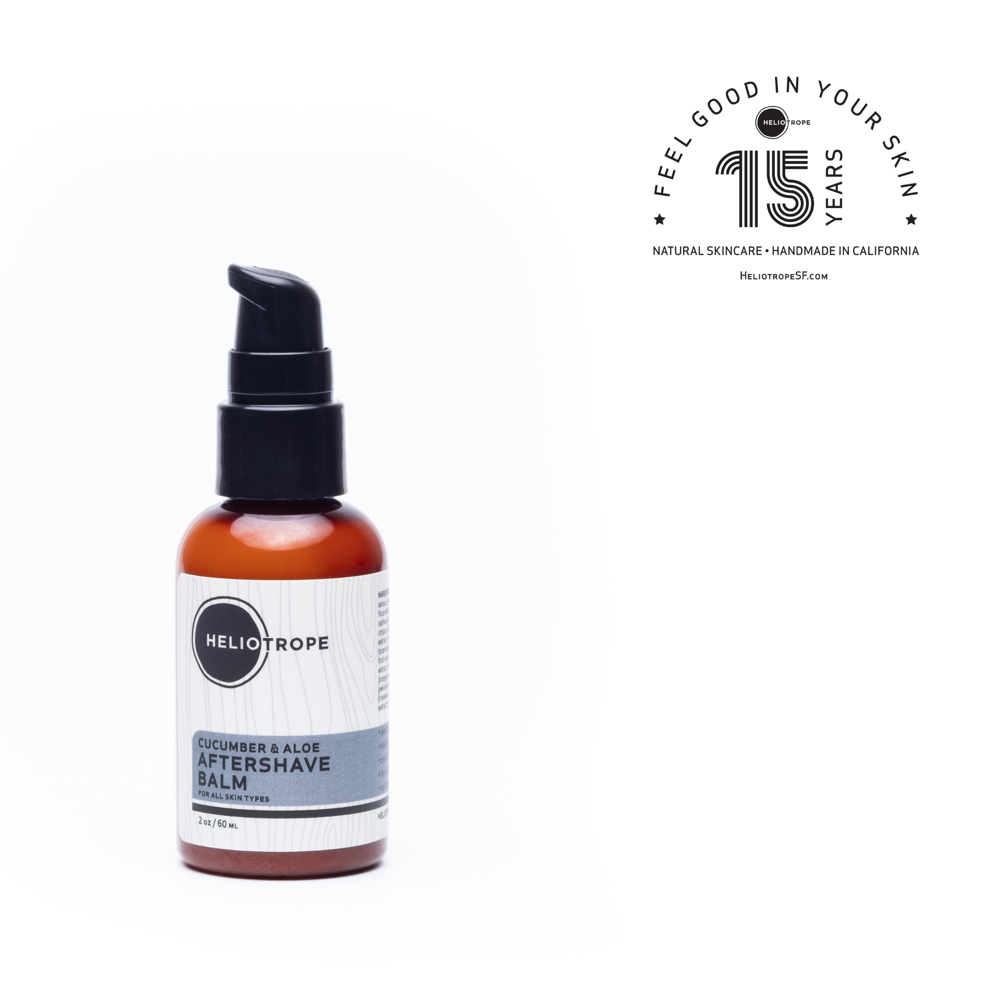 Heliotrope SF Cucumber & Aloe Aftershave Balm in 4 oz jar
