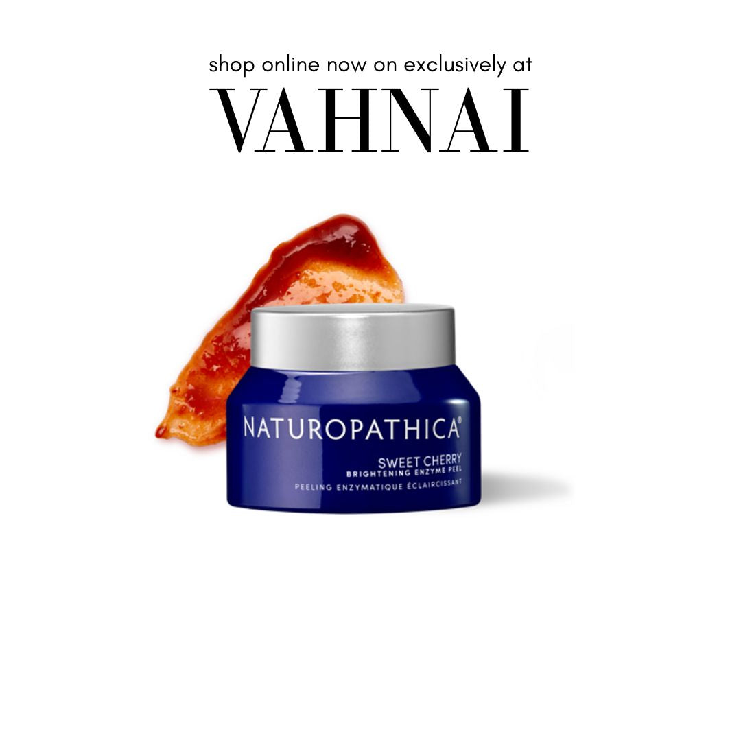 Brightening enzyme facial peel with cherry enzymes and lactic acid to exfoliate and reveal radiant skin
