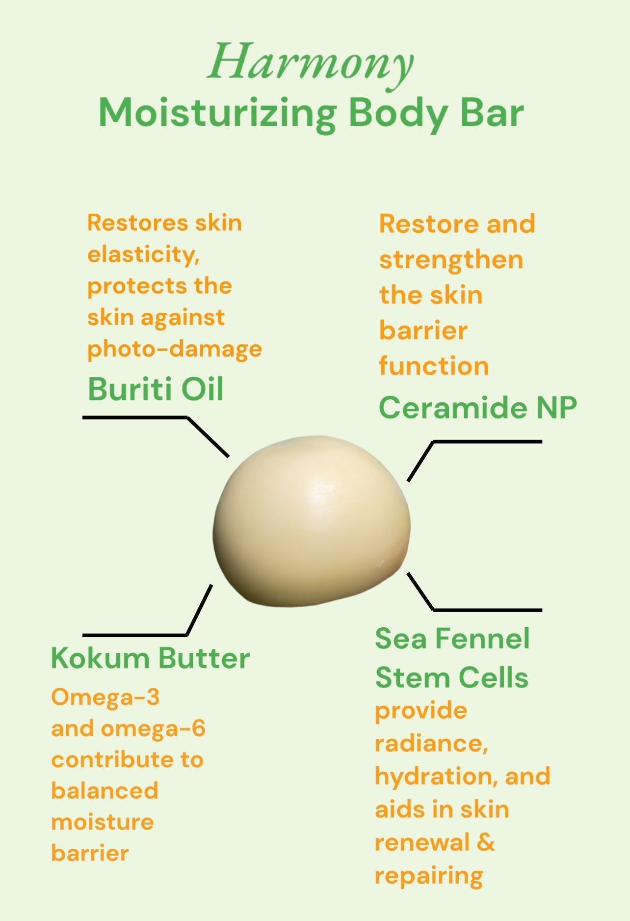 Harmony - Solid Moisturizing & Firming Body Bar by Greentanica-4