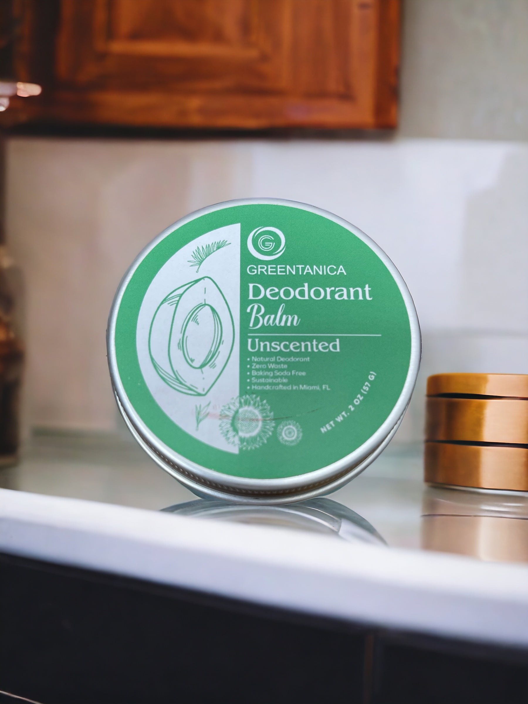 Unscented Vegan Deodorant Balm by Greentanica-1