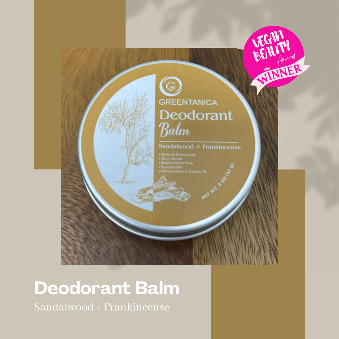 Sandalwood + Frankincense Vegan Deodorant Balm by Greentanica-4