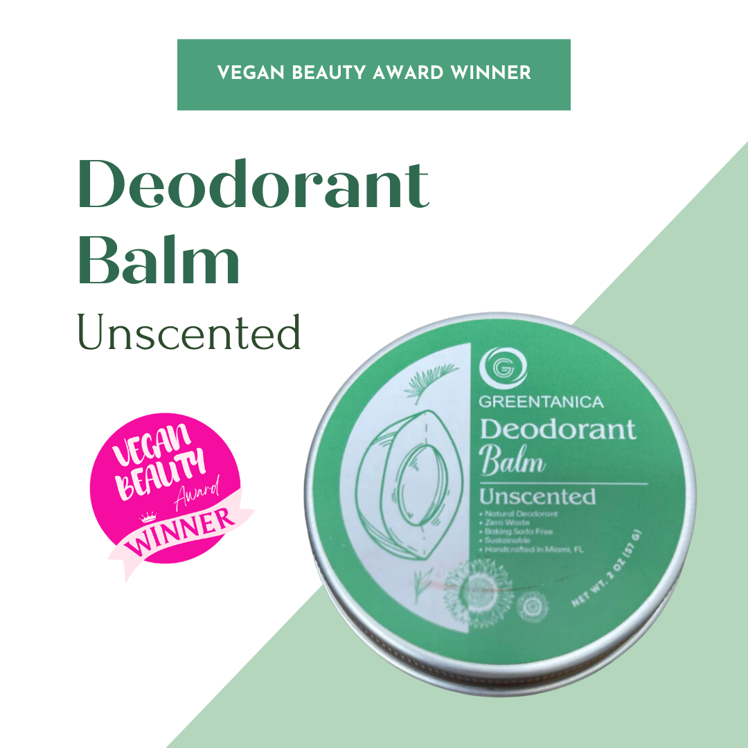 Unscented Vegan Deodorant Balm by Greentanica-2