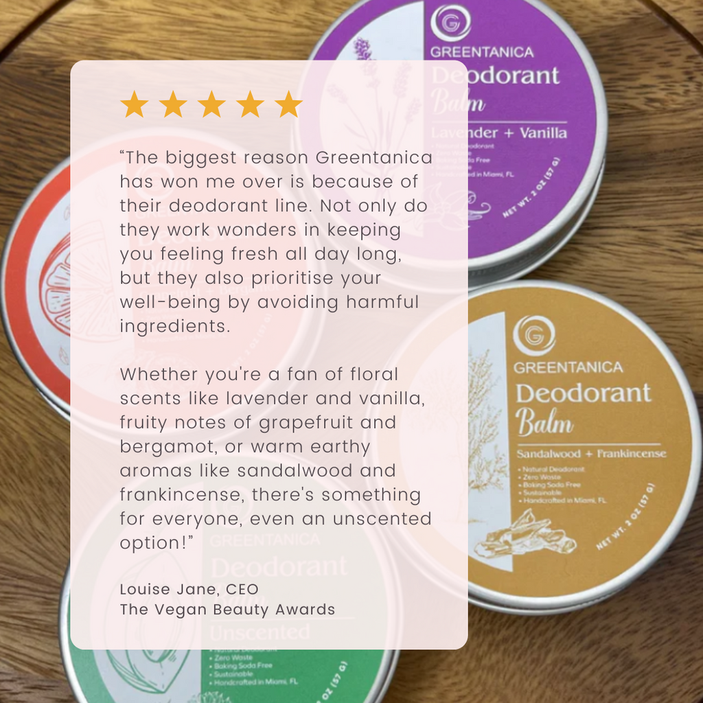 Unscented Vegan Deodorant Balm by Greentanica-3