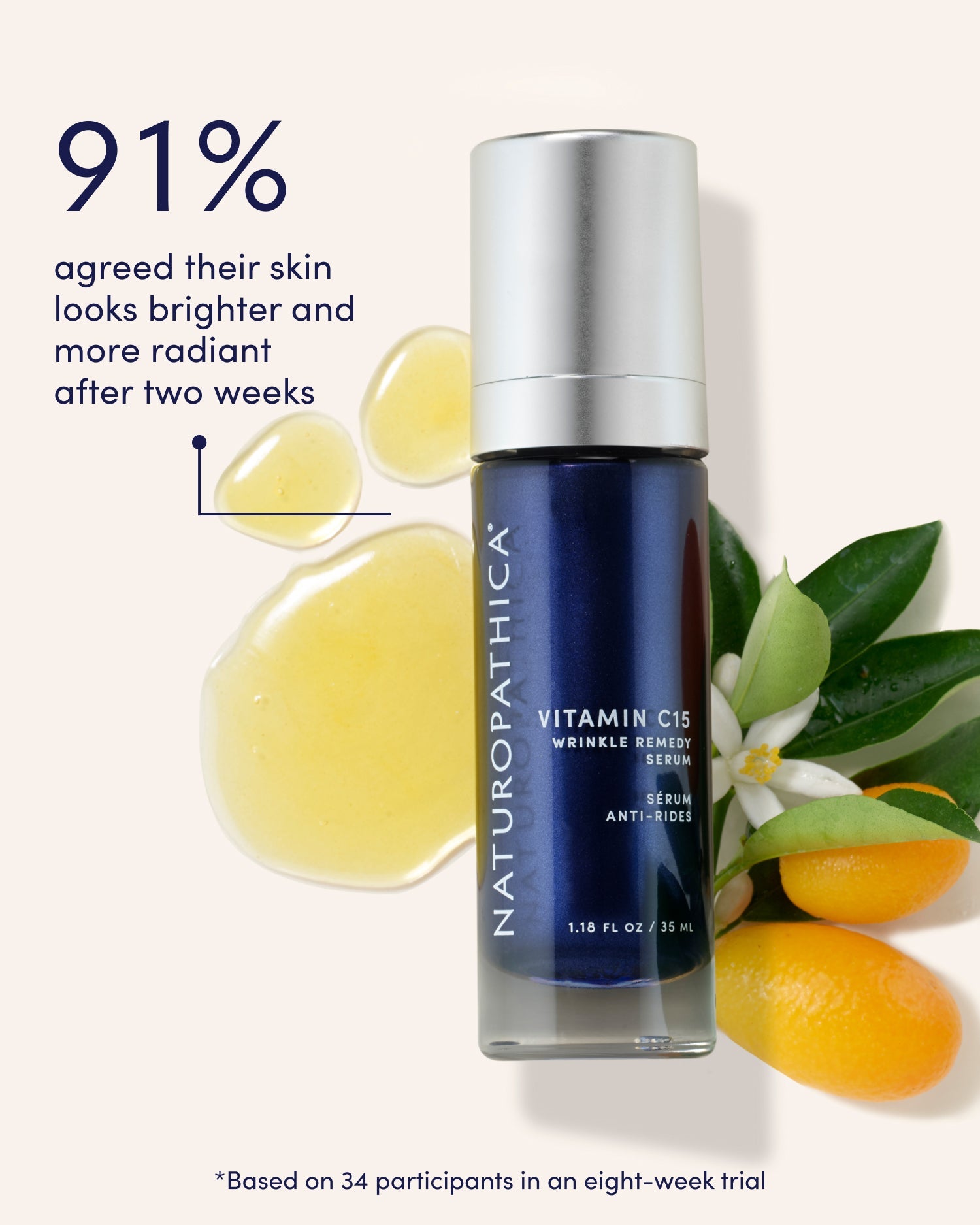 Vitamin C15 Wrinkle Remedy Serum – Brightening Antioxidant Treatment for Fine Lines & Skin Firmness | Naturopathica