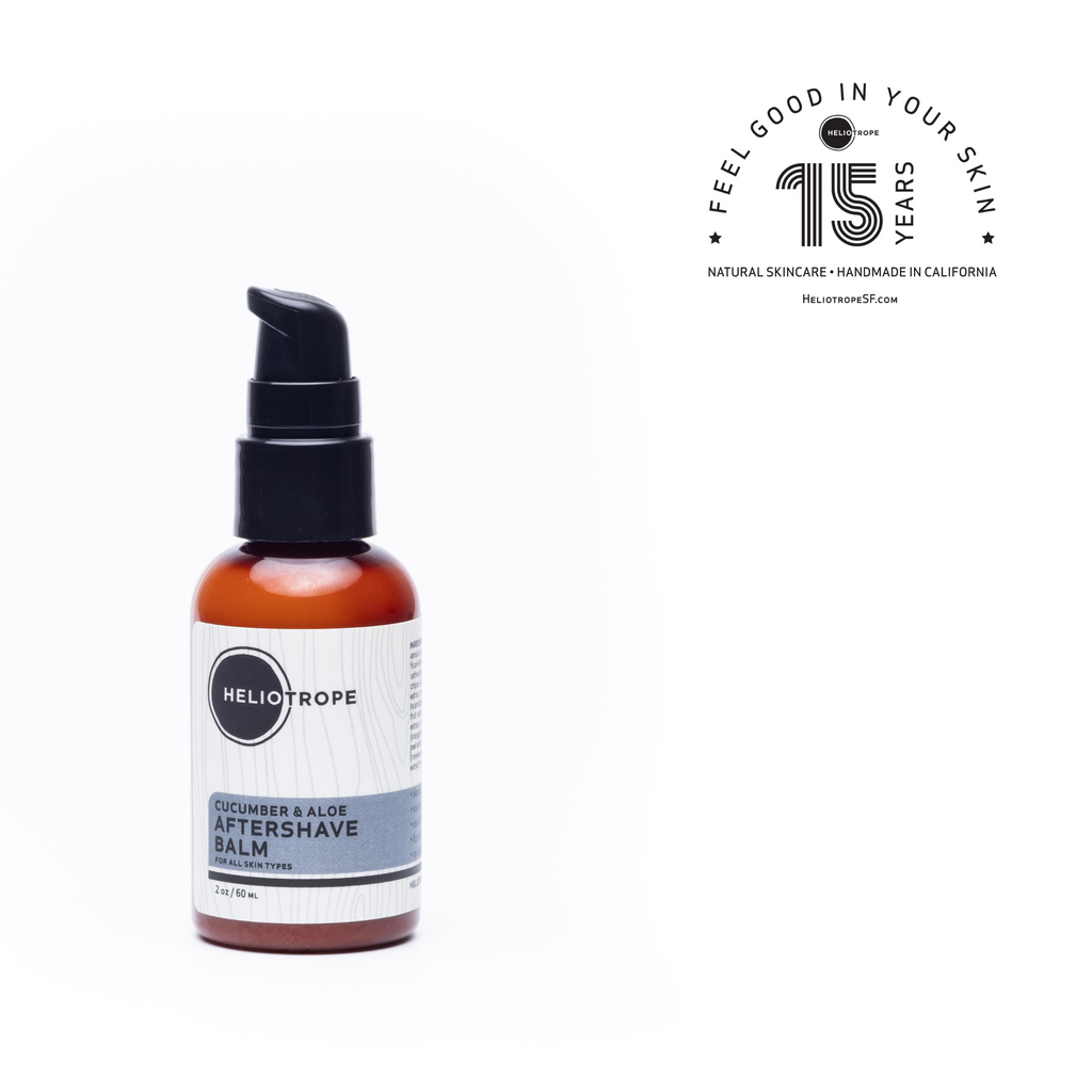 Heliotrope SF Cucumber & Aloe Aftershave Balm in 4 oz jar

