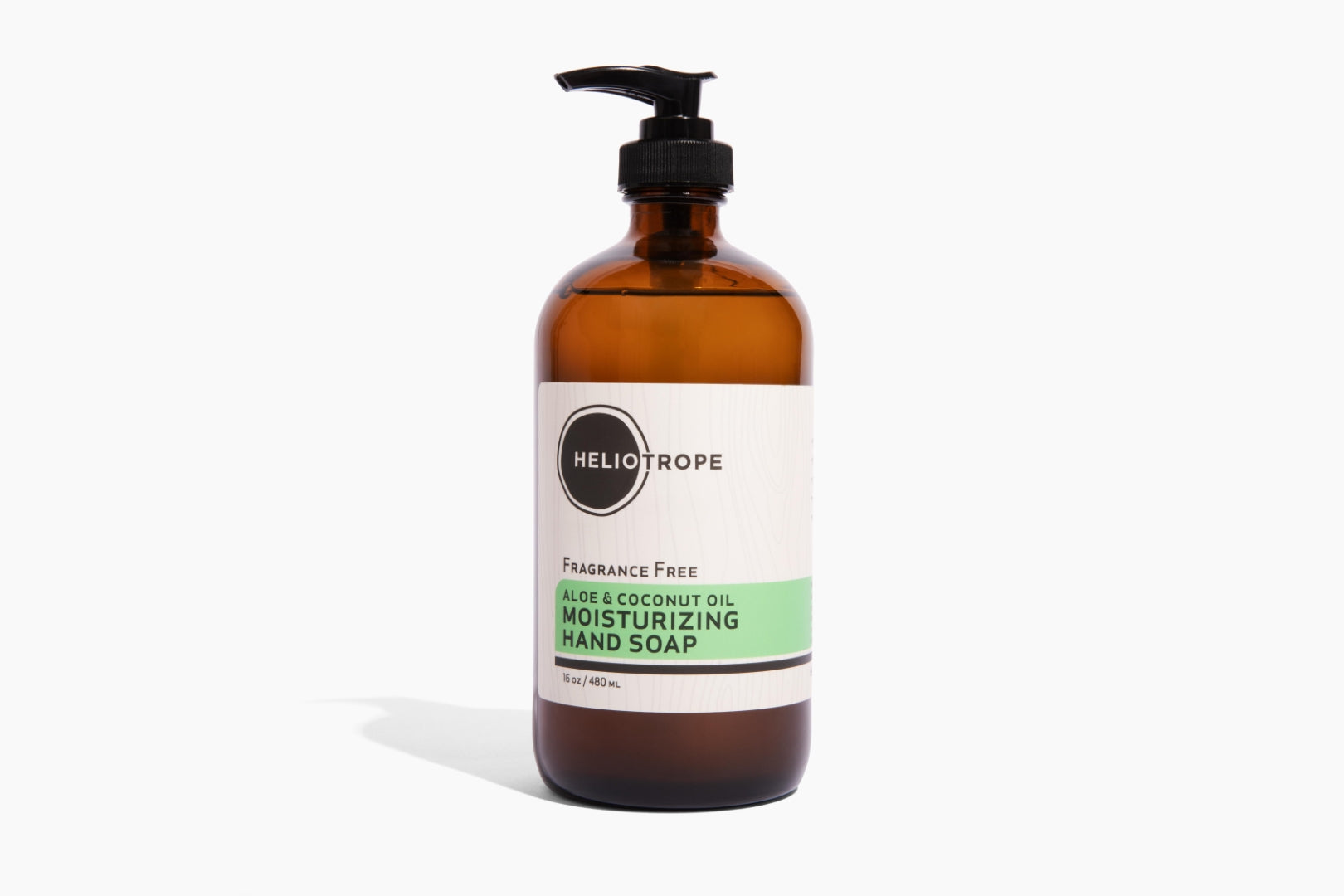 Heliotrope SF Liquid Hand Soap in 16 oz glass pump bottle