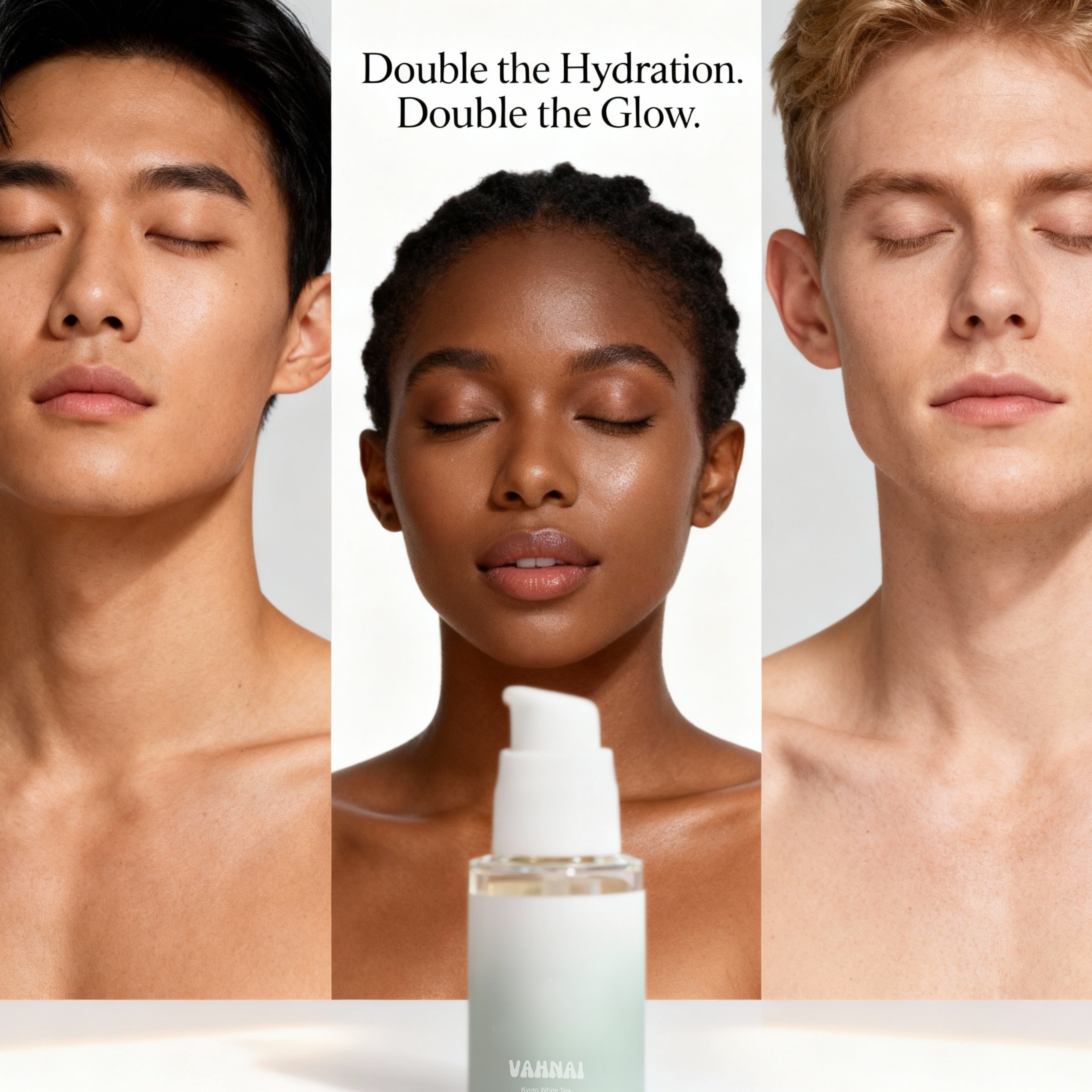 VAHNAI Kyoto White Tea Restore Gel with packaging — minimalist apothecary design for clean, antioxidant-rich hydration.
