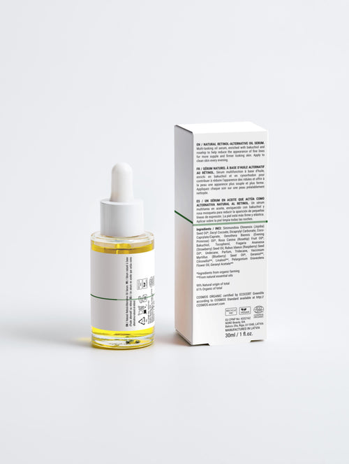 Quiet Retinol Alternative Serum – Bakuchiol, Rosehip & Jojoba | VAHNAI